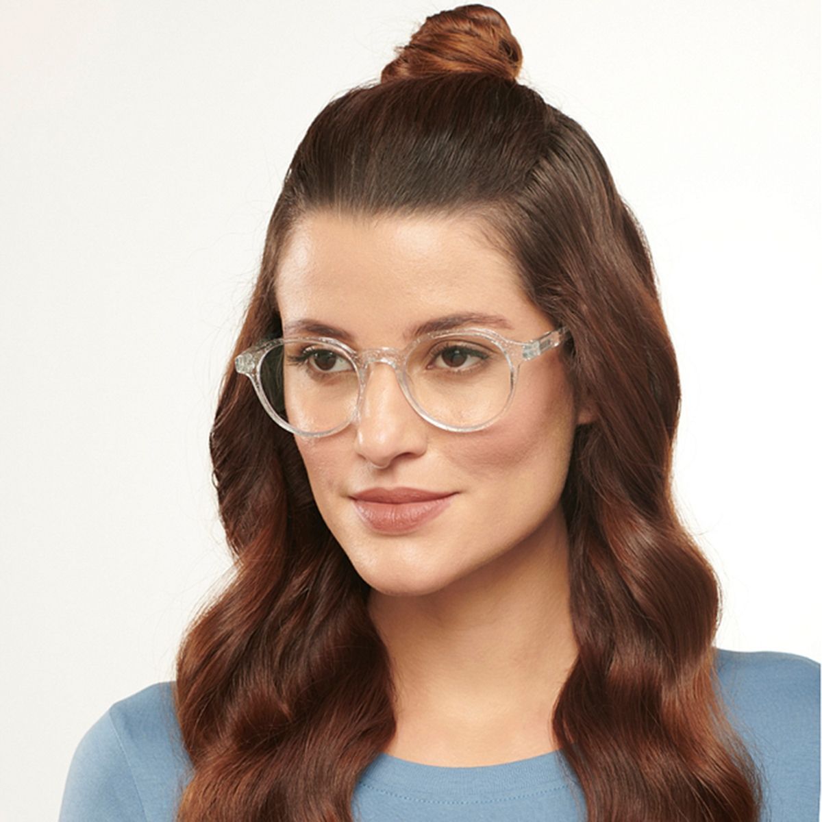 Lenskart Blu Clear Shield Medium Blue Cut AntiGlare Zero Power Computer Glasses for Men & Women