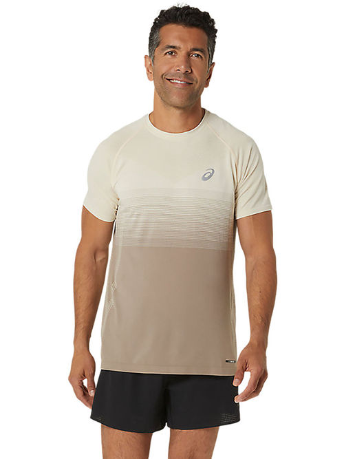 ASICS Seamless Ss Men Cream T-Shirt
