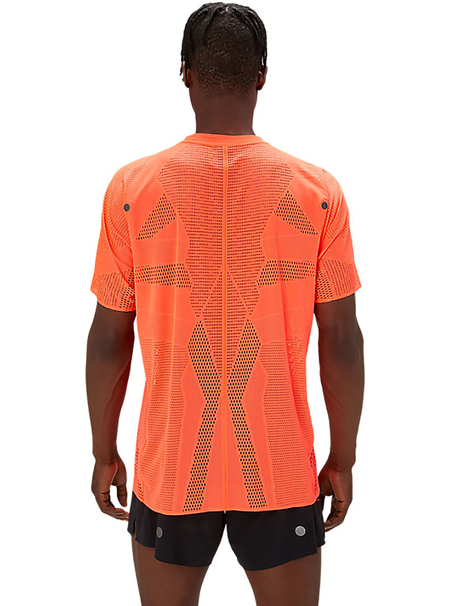 ASICS Meta Run Ss Men Orange T Shirt