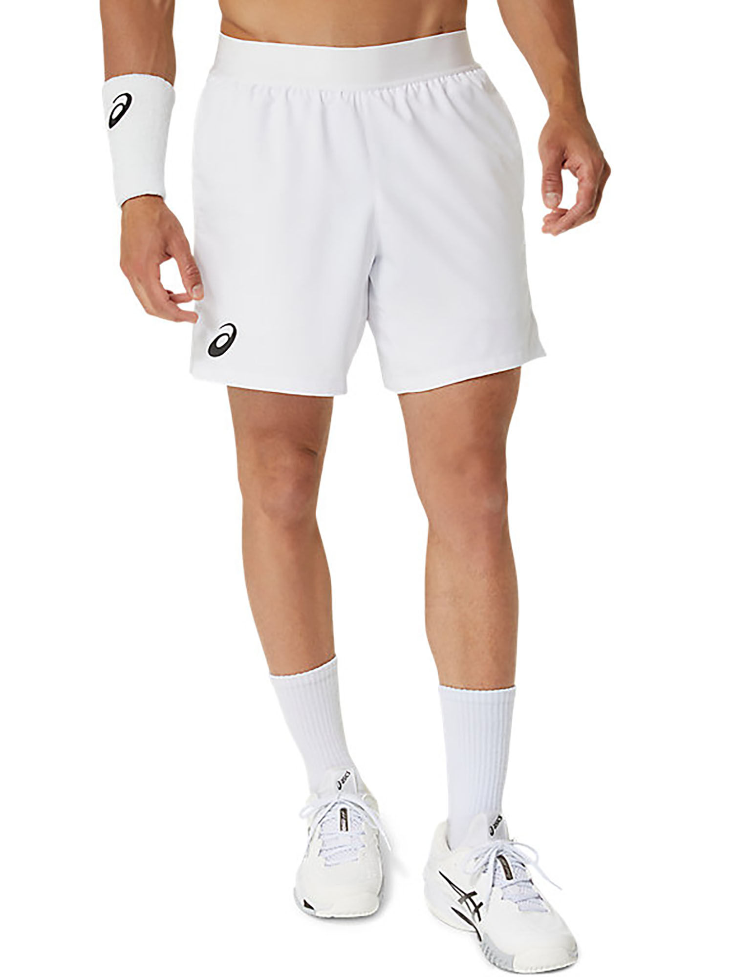 Buy ASICS Match 7IN Men White Shorts Online