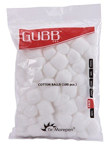GUBB Cotton Balls For Face Cleaning & Makeup Removal 100 Pieces
