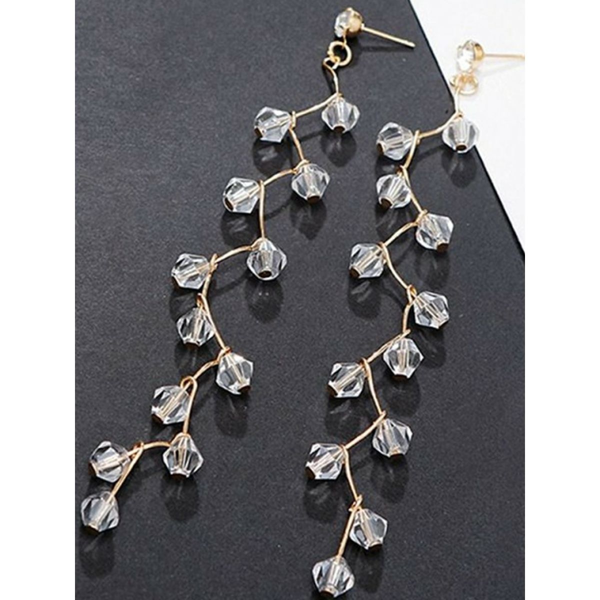 Discover 83+ crystal drop earrings india latest