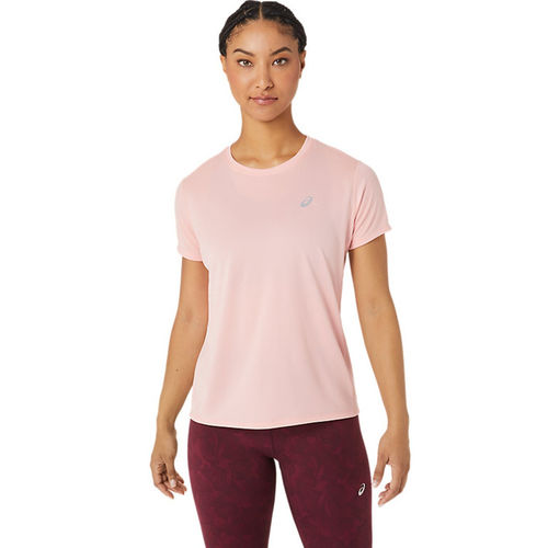 Asics Silver SS Pink Womens T-Shirts (XS)