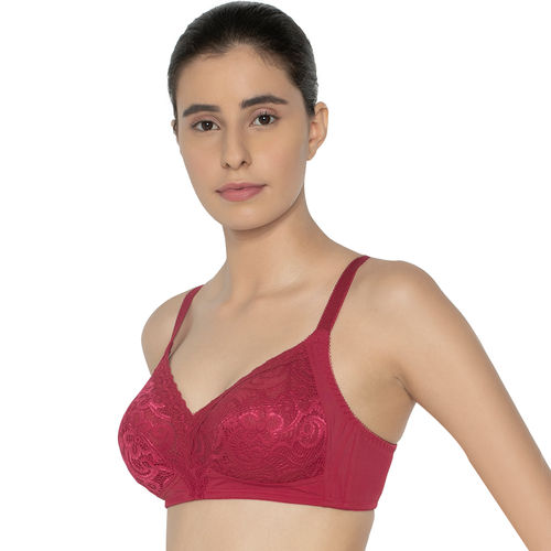 Buy Triumph Doreen Non-wired Non-padded Full Coverage Everyday Bra - Maroon  online