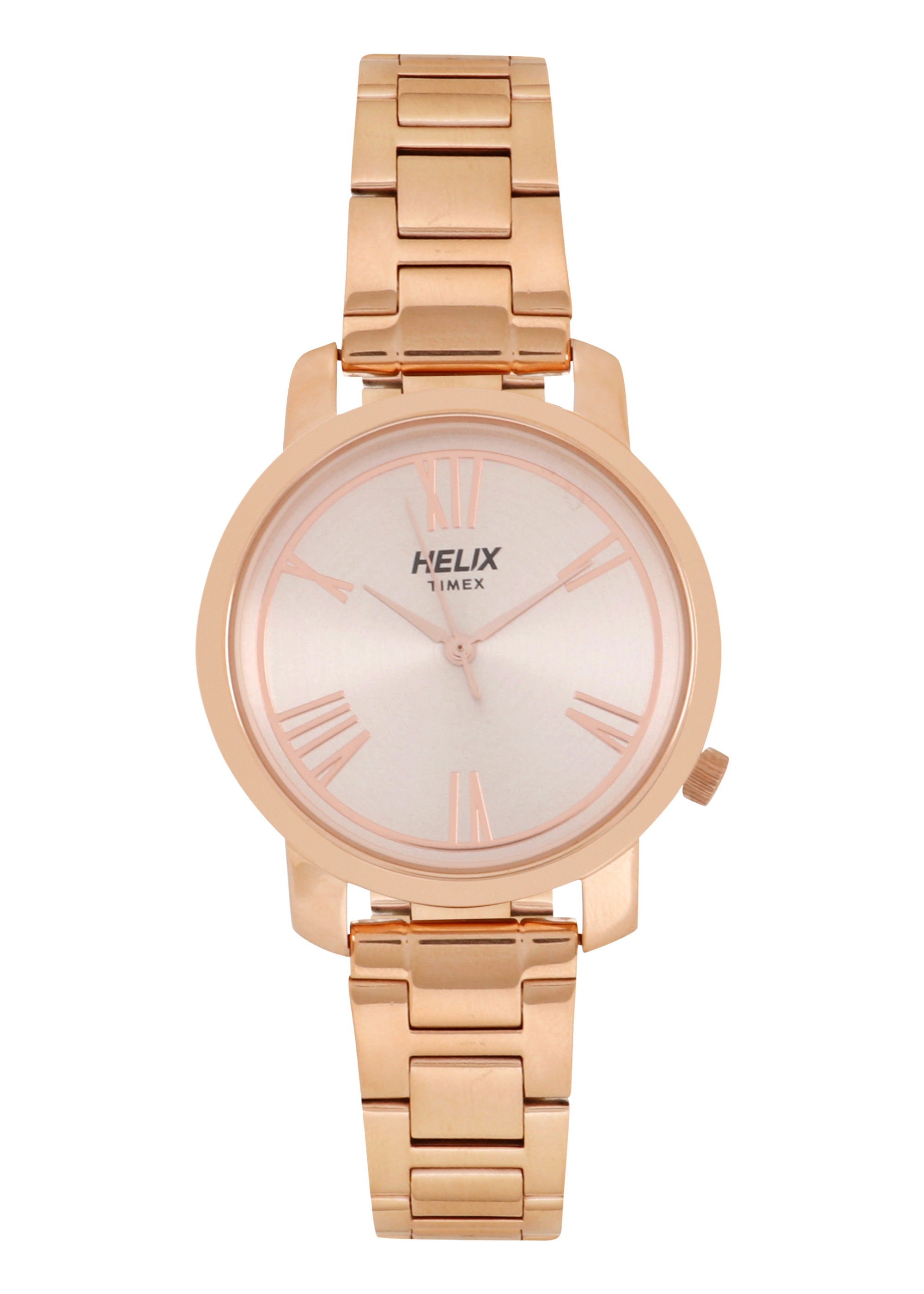 timex helix rose gold