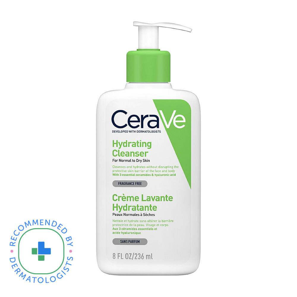 CeraVe Hydrating Facial Cleanser Non-Foaming Face Wash With Hyaluronic Acid, Ceramides & Glycerin