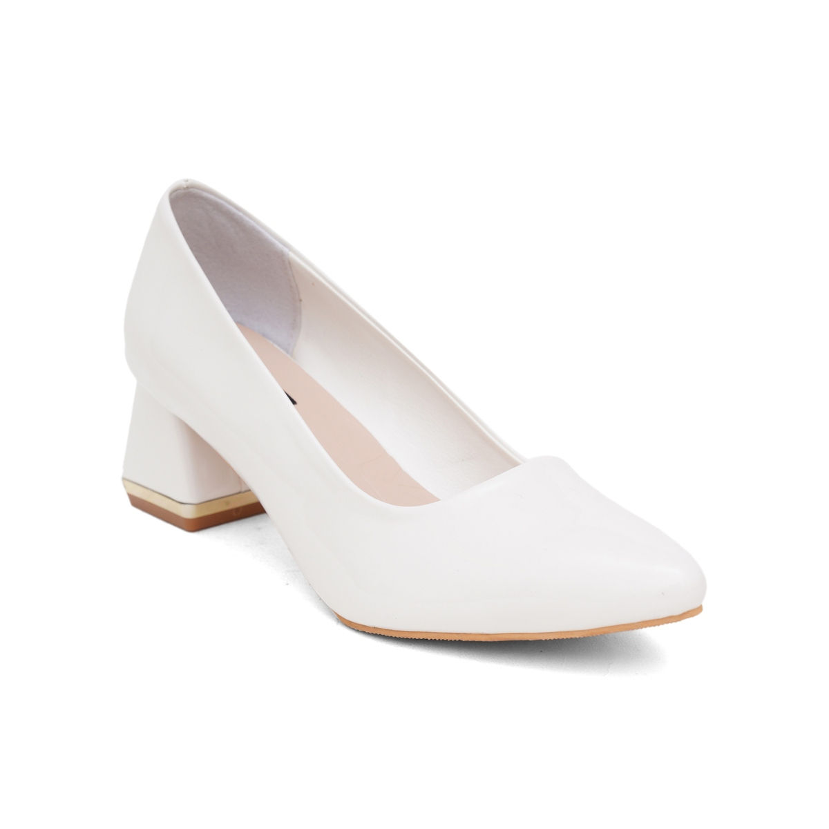 White court best sale shoes block heel