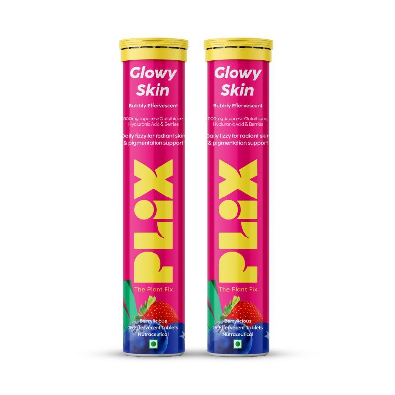 Plix Olena Glutathione Skin Glow Effervescent Tablets (Pack of 2)