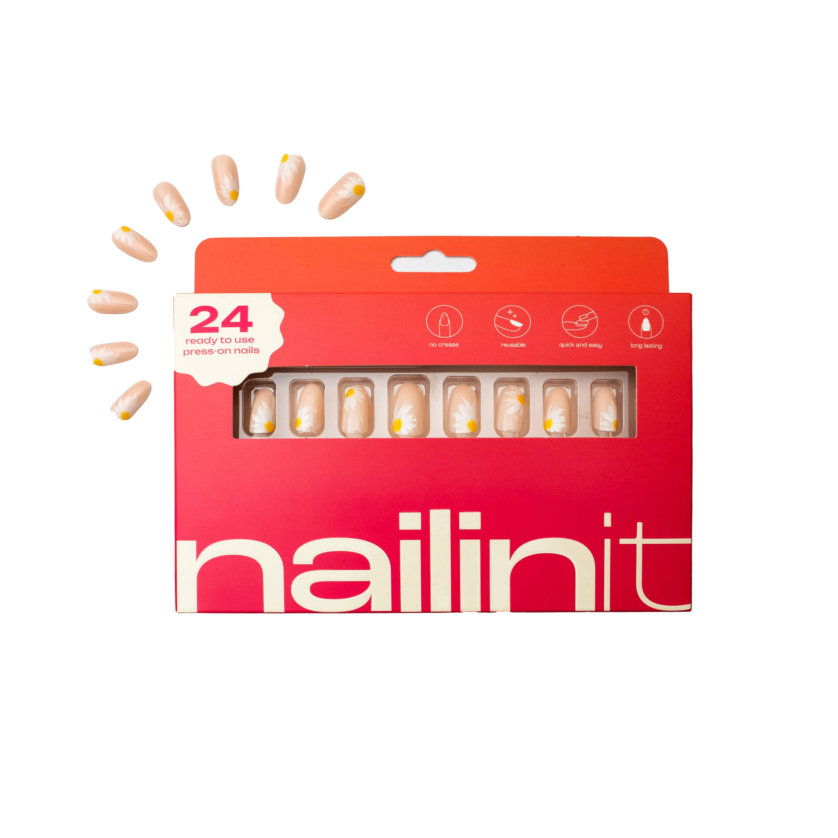 nailinit Daisy Press On Nails