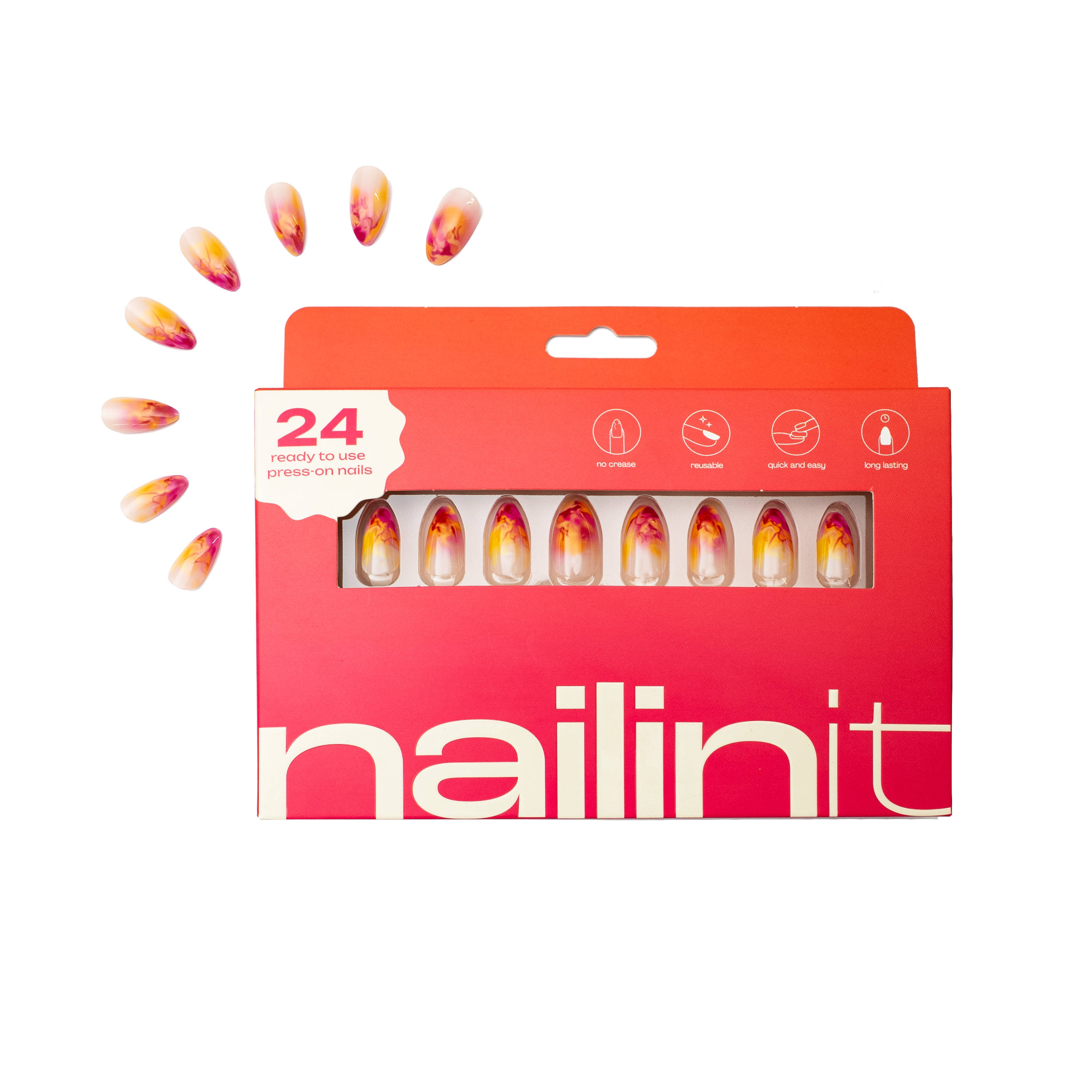 nailinit Berry Bomb Press On Nails