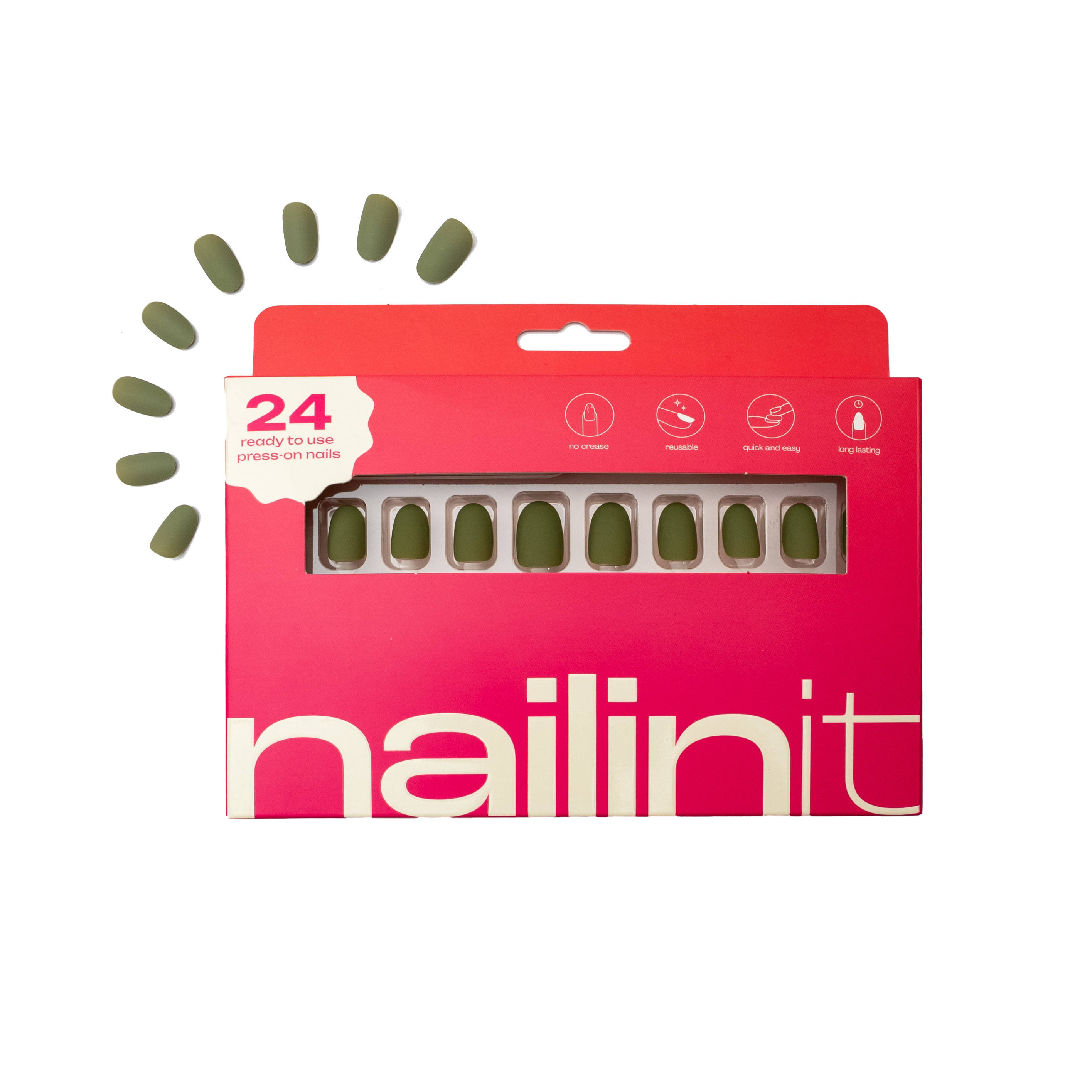 nailinit Olive You Press On Nails
