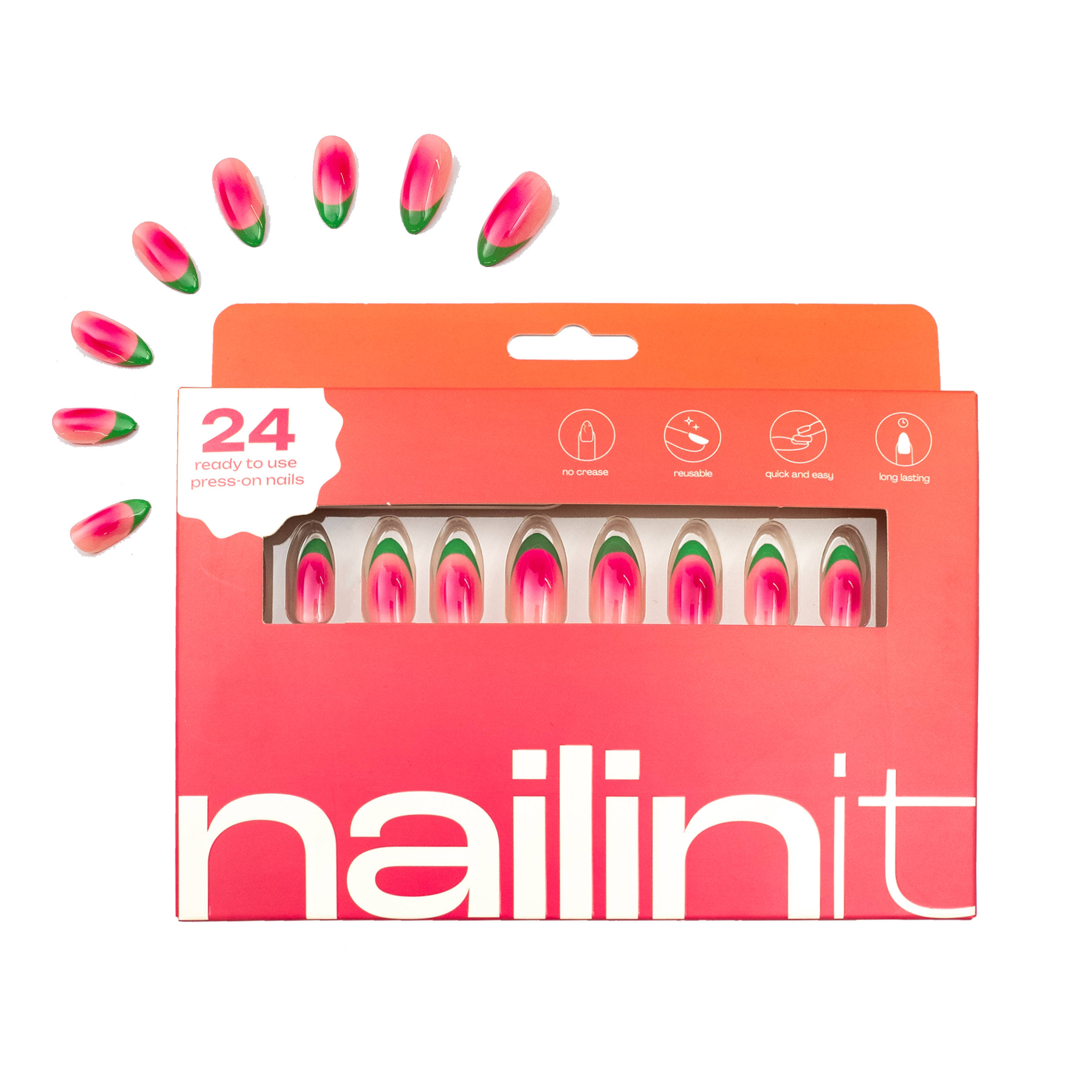 nailinit Watermelon Sugar Press On Nails