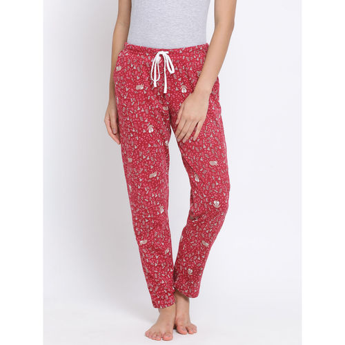 Kanvin Womens Printed Pyjamas Pink (S) Pink