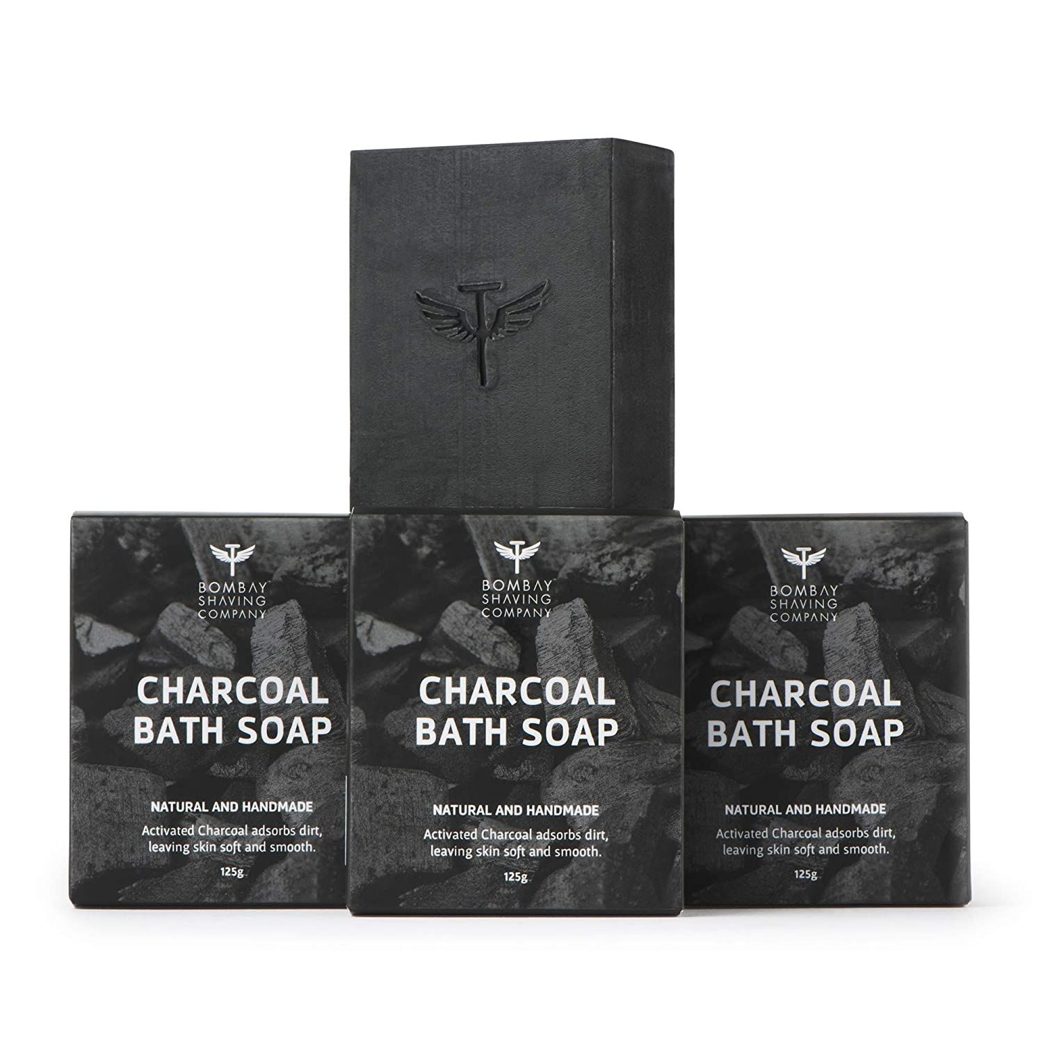 Bombay Shaving Company Activated Charcoal Bath Soap (Pack Of 3)