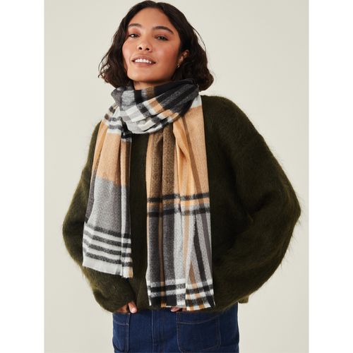 Accessorize London Womens Check Blanket Scarf