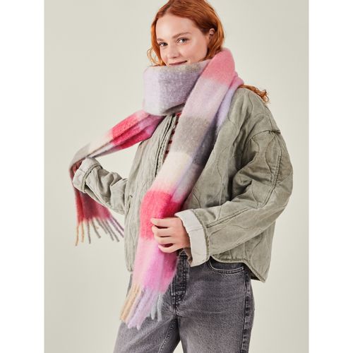 Accessorize London Womens Super Soft Pastel Stripe Blanket Scarf