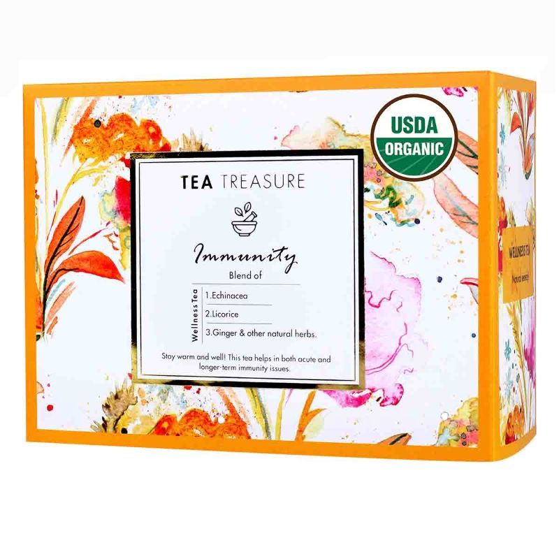 Tea Treasure Immunity Tea 18 Pyramid Tea Bags