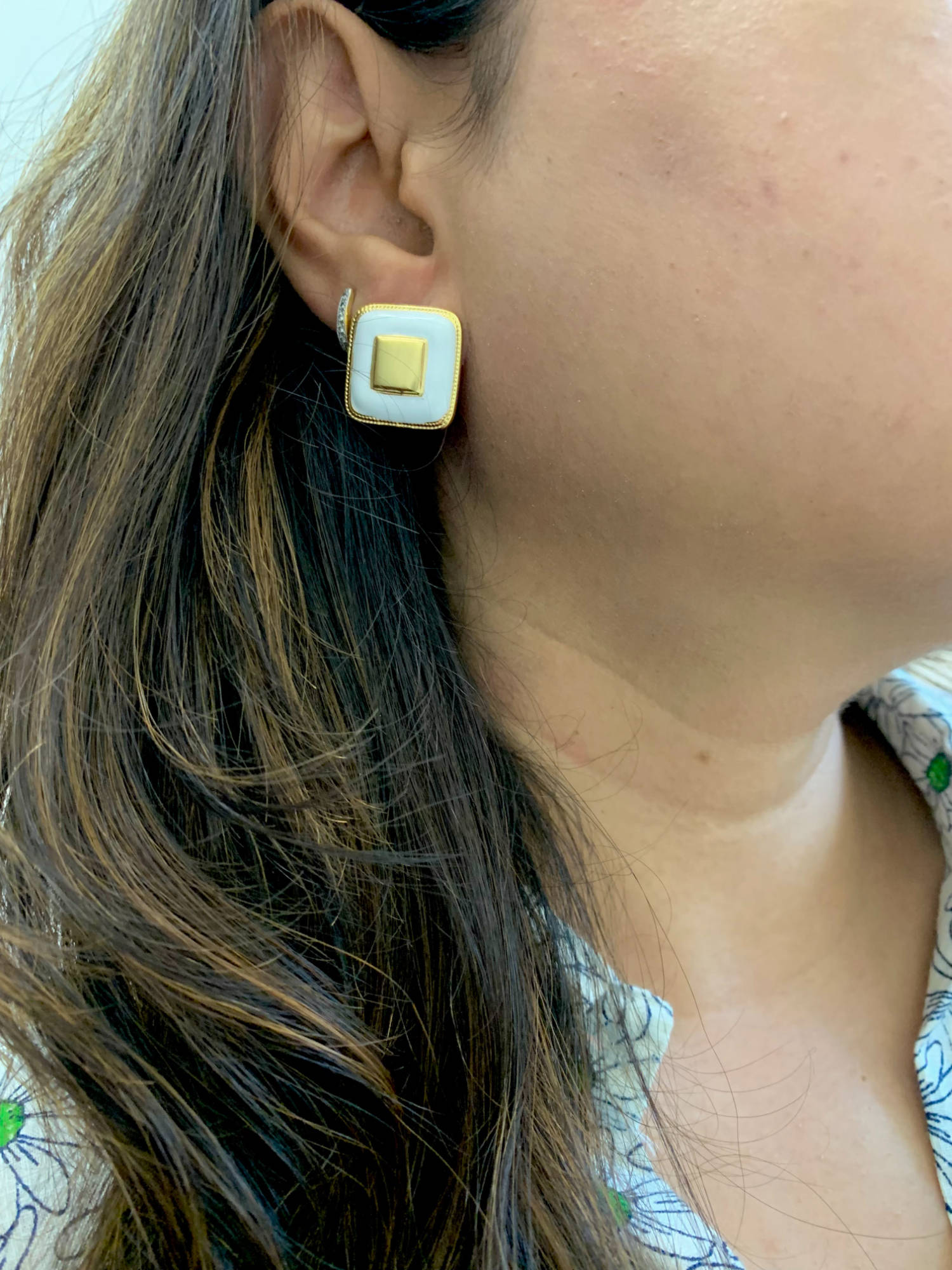 AMOSSH Vintage Polish White Studs