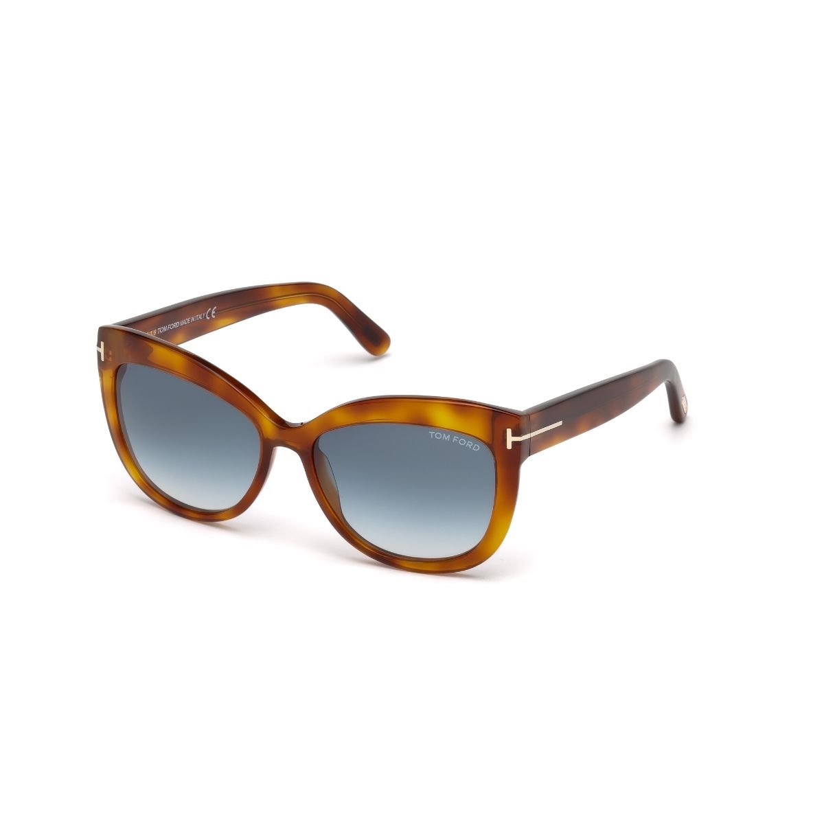 Black Falconer aviator acetate sunglasses | Tom Ford | MATCHES UK