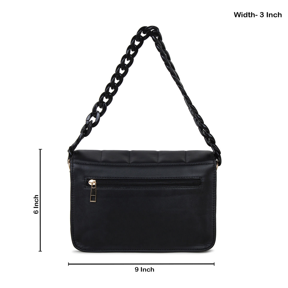 Buy Yelloe Black Womens Handheld Chain Sling Bag Online