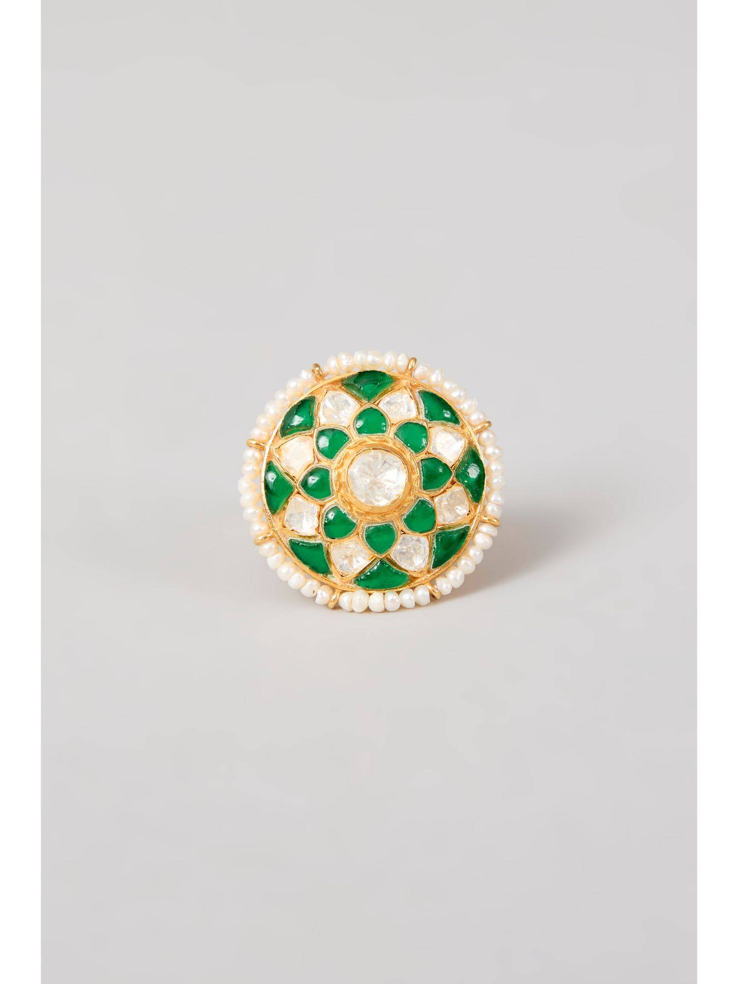 KARISA DESIGNS Multi-Color Tia Chakra Ring