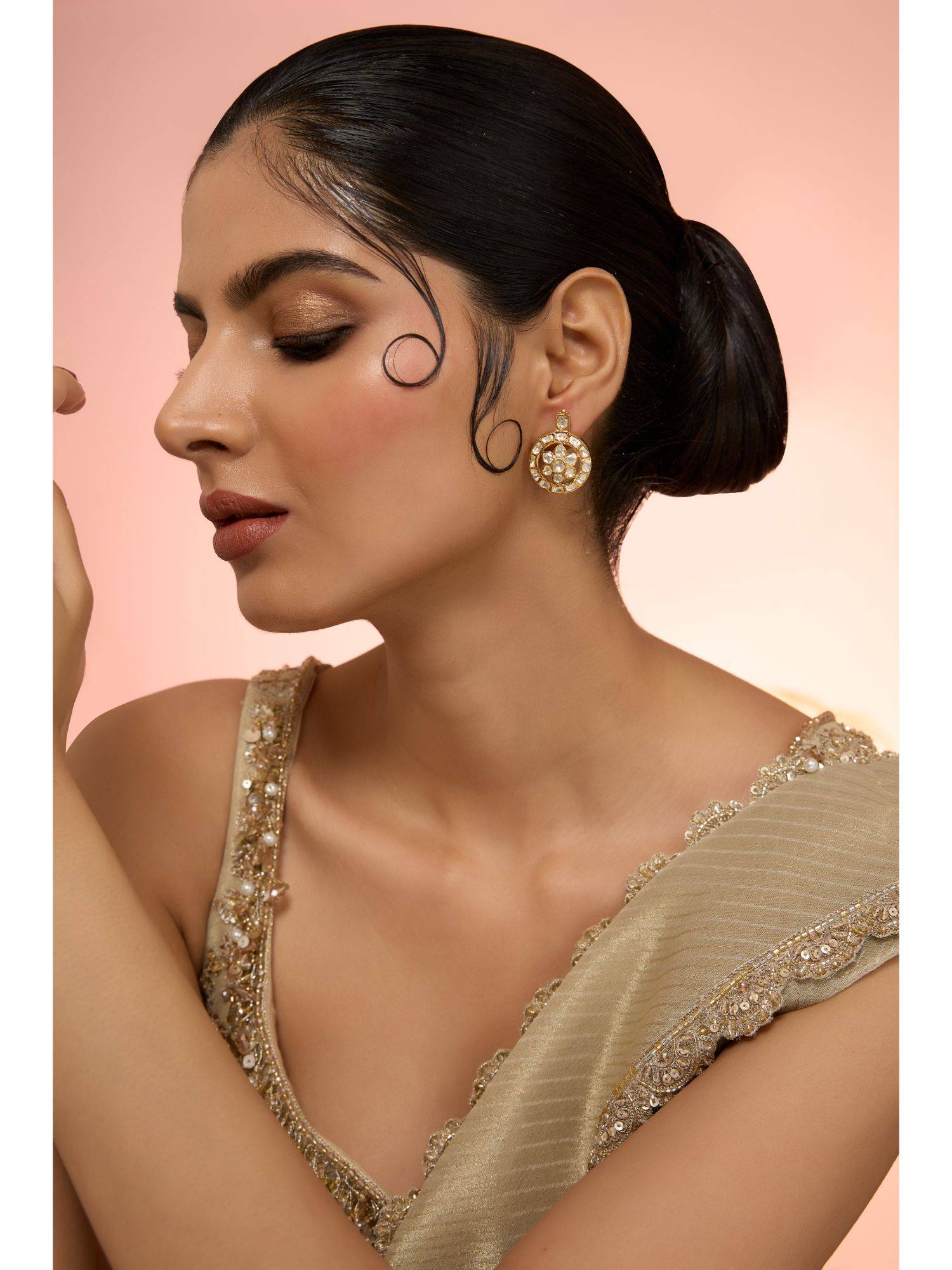 KARISA DESIGNS White Varahi Earring