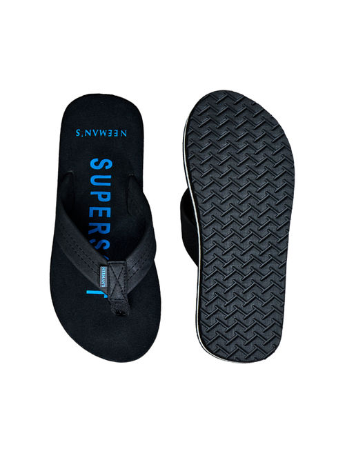Buy Neeman's Men Super Soft Flipflops Casual Black Online