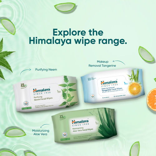 Buy Himalaya Moisturising Aloe Vera Facial Wipes Online