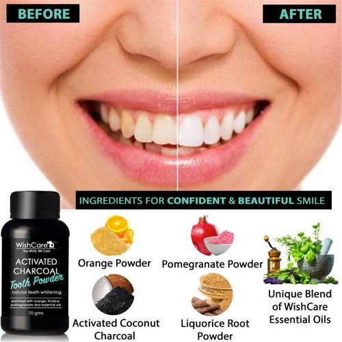 Wishcare Activated Charcoal Tooth Powder For Natural Teeth Whitening Buy Wishcare Activated Charcoal Tooth Powder For Natural Teeth Whitening Online At Best Price In India Nykaa