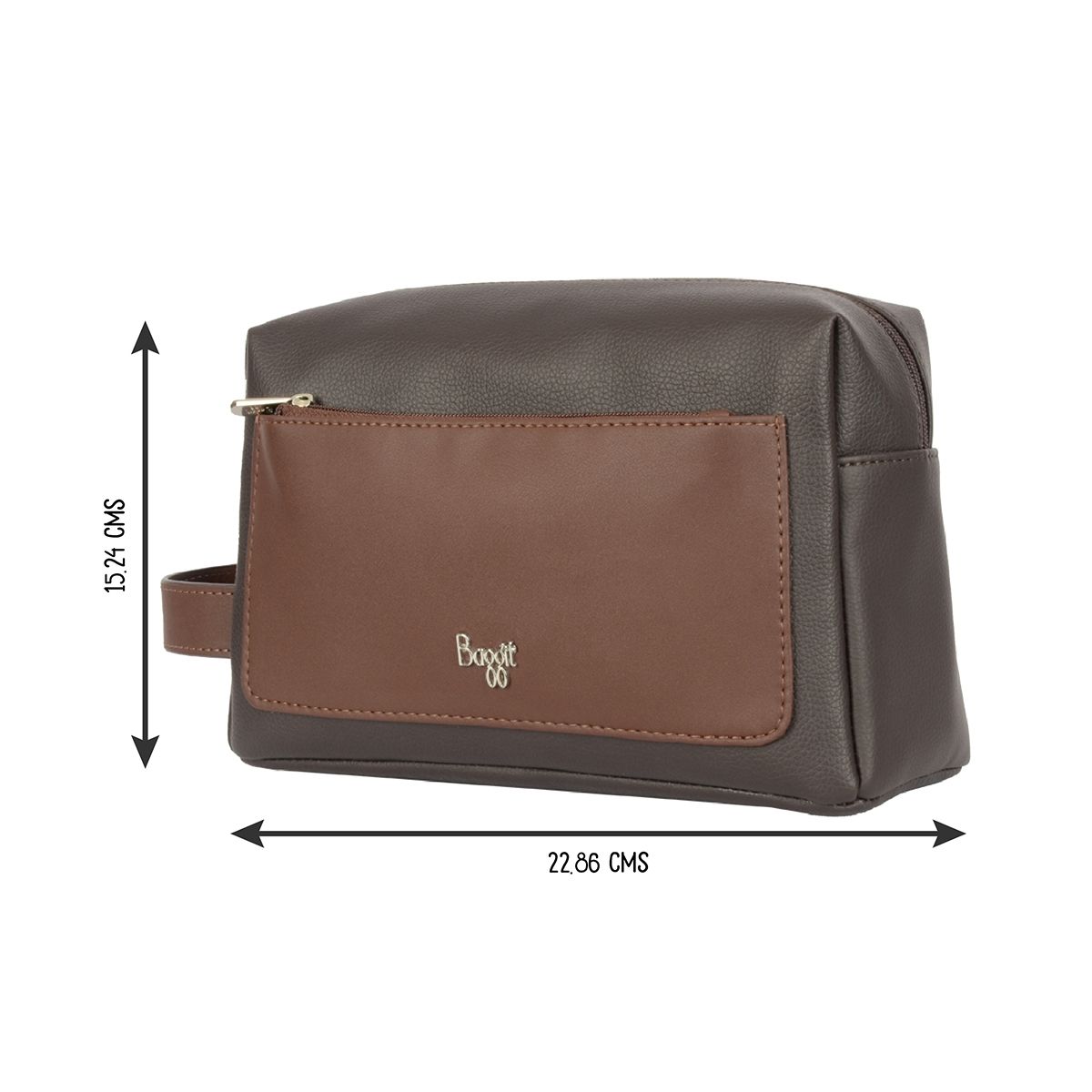 Buy Baggit Jack Extra Small Brown Travel Pouch Online