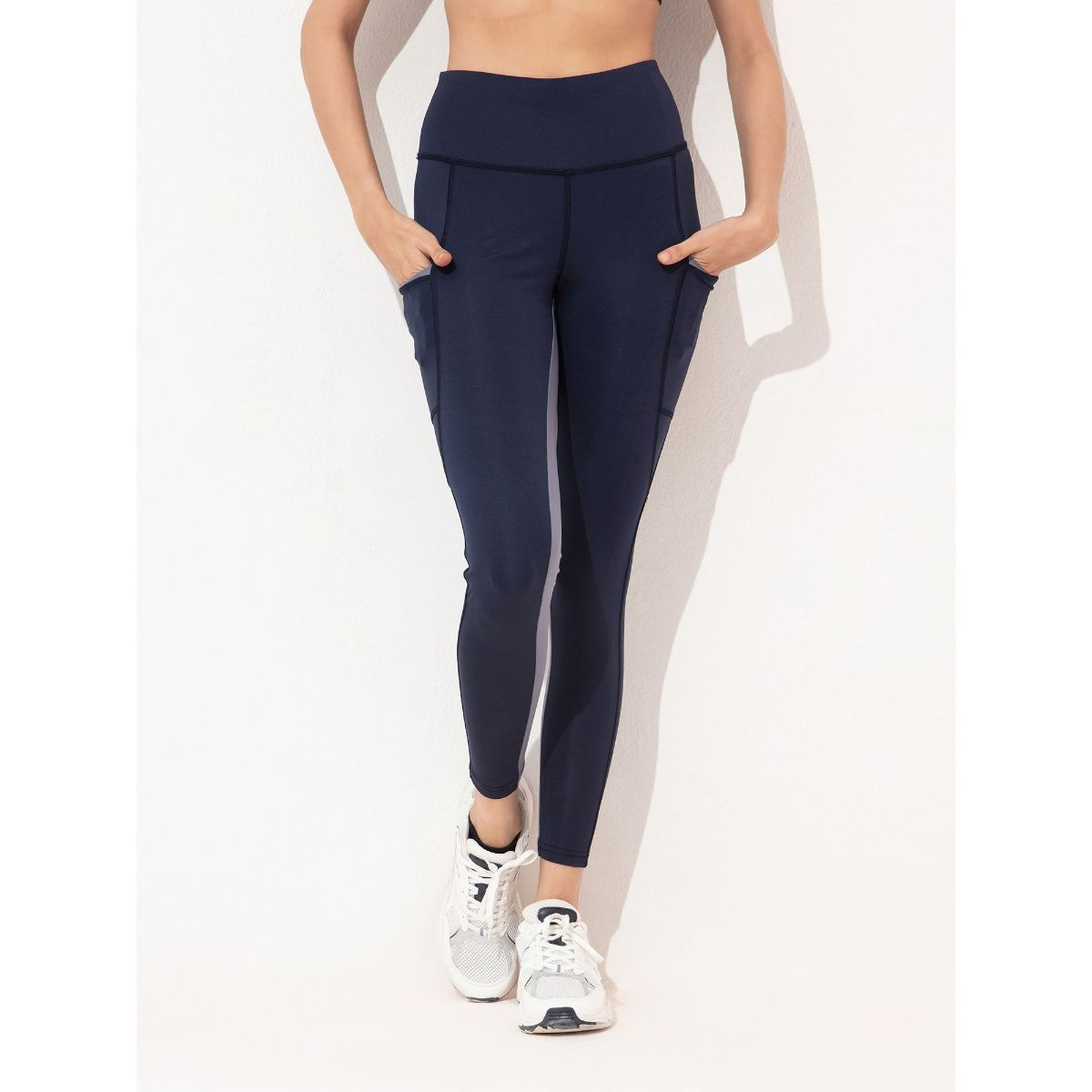 Buy Kica Sway High Waisted Leggings With Color Block Inseam For