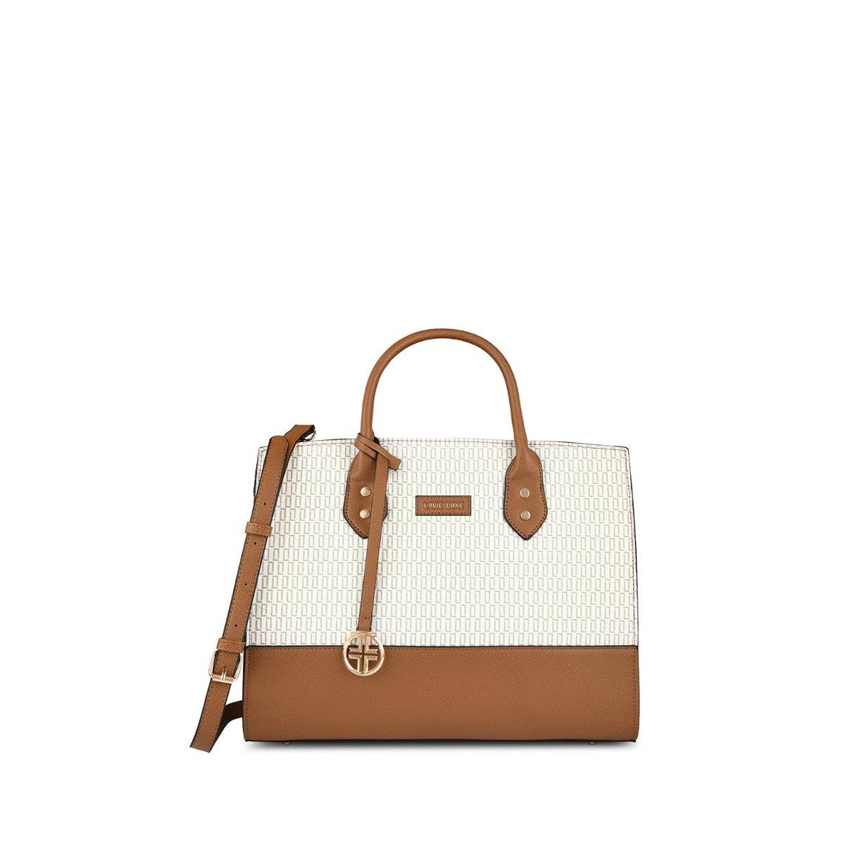 Lavie Luxe Ellon24 Women's Satchel (Offwhite) (L)