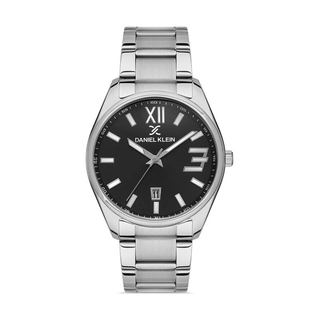 Daniel Klein Premium Gents Gun Black Watch DK.1.13294-2