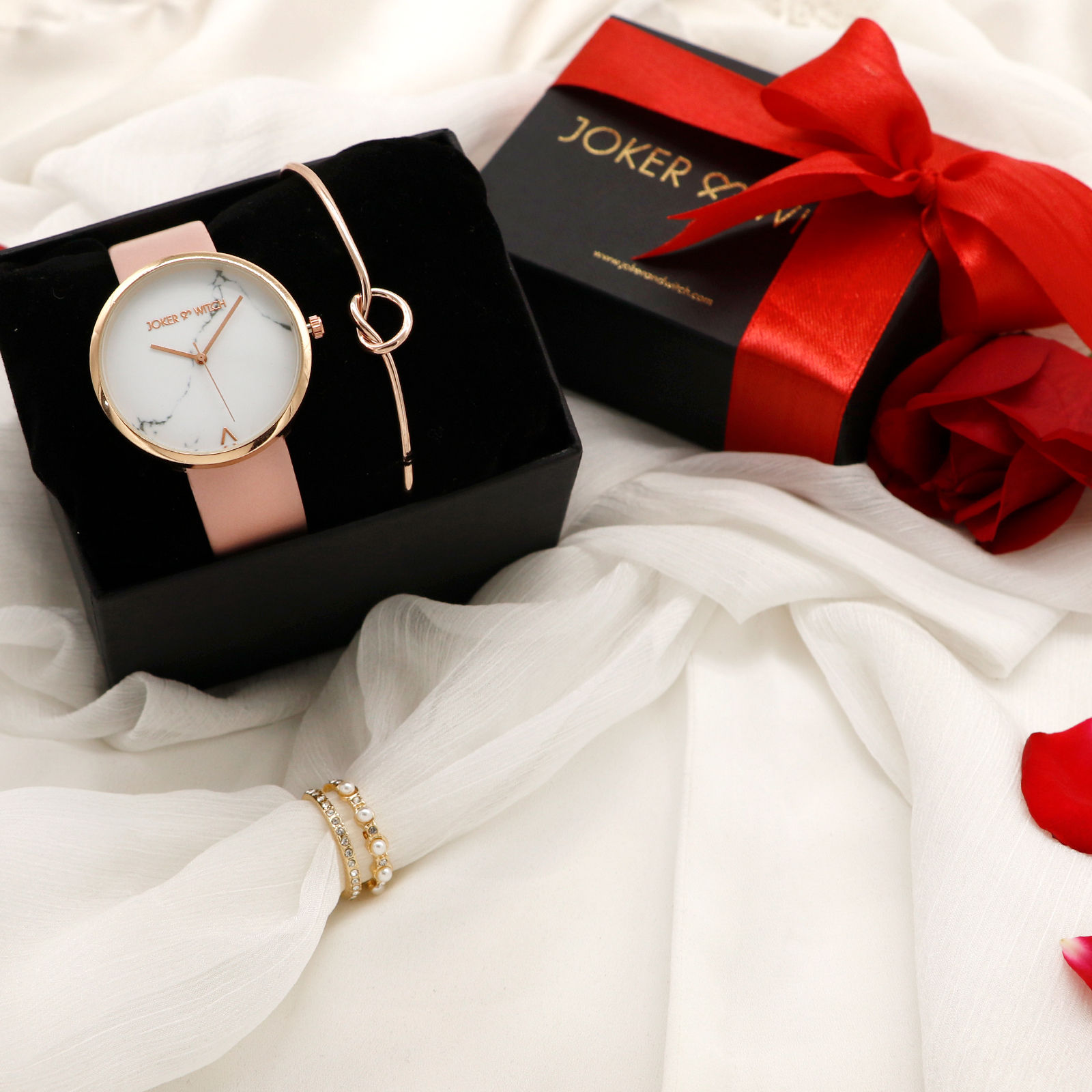Joker & Witch Stardust Rose Gold & Pink Love Triangle