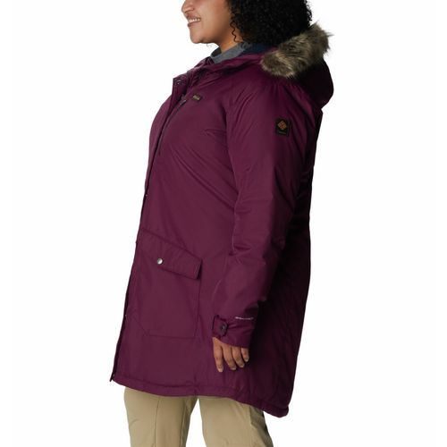 Buy Columbia Women Purple Full Sleeve Suttle Mountain Long Insulated Jacket  online