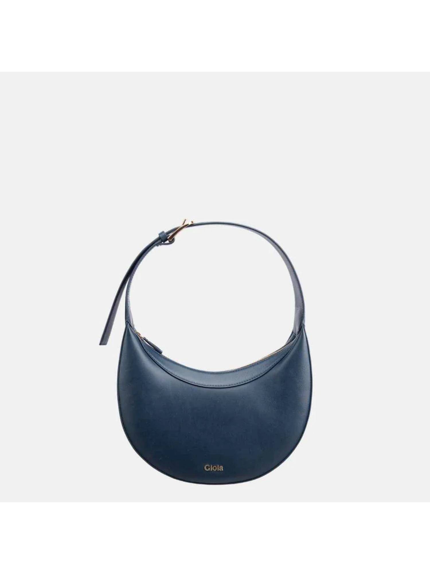 Gioia Womens Navy Blue Audrey Moon Bag