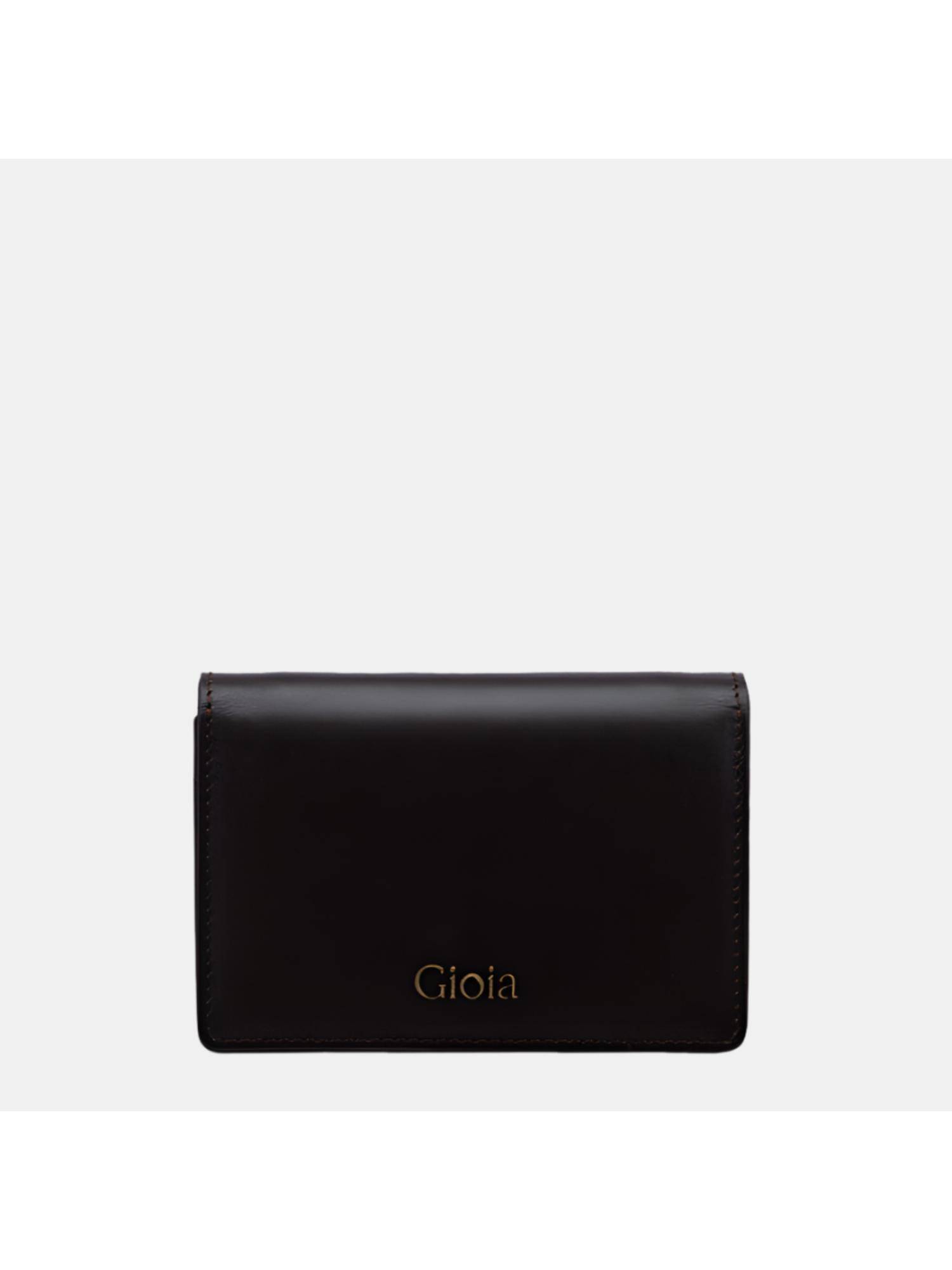 Gioia Brown Bold Credit Card Case
