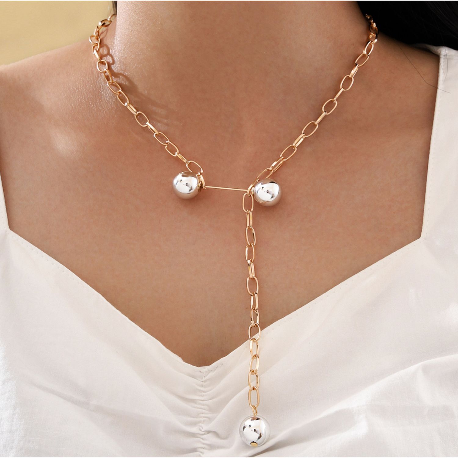 Joker & Witch Sugar Pearl Chain Link Gold Necklace For Women Buy Joker