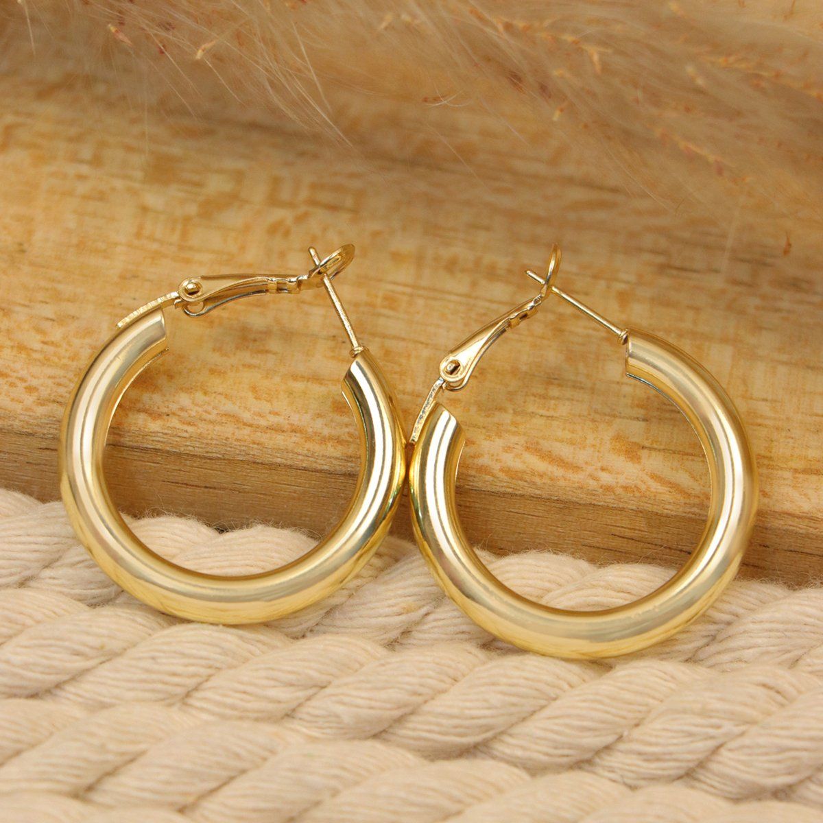 Silver Plated Earcuff Hip Hop Circle Clip on Hoop Earrings for Women  Girls