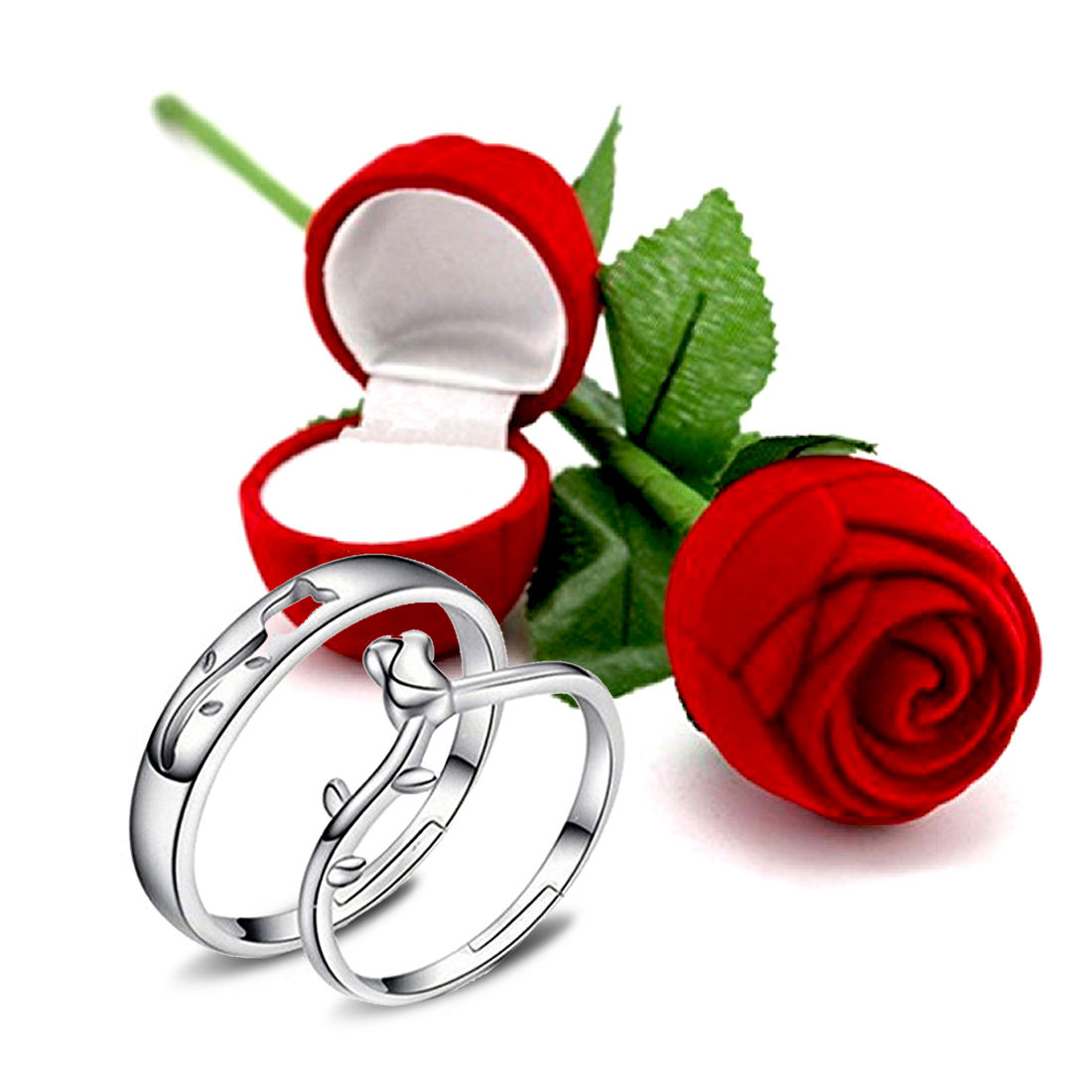 peora-silver-alloy-ring-with-red-rose-and-box-for-men-and-women