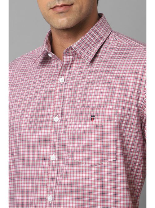 Louis Philippe Sport Men Checkered Casual Pink Shirt - Buy Louis Philippe  Sport Men Checkered Casual Pink Shirt Online at Best Prices in India