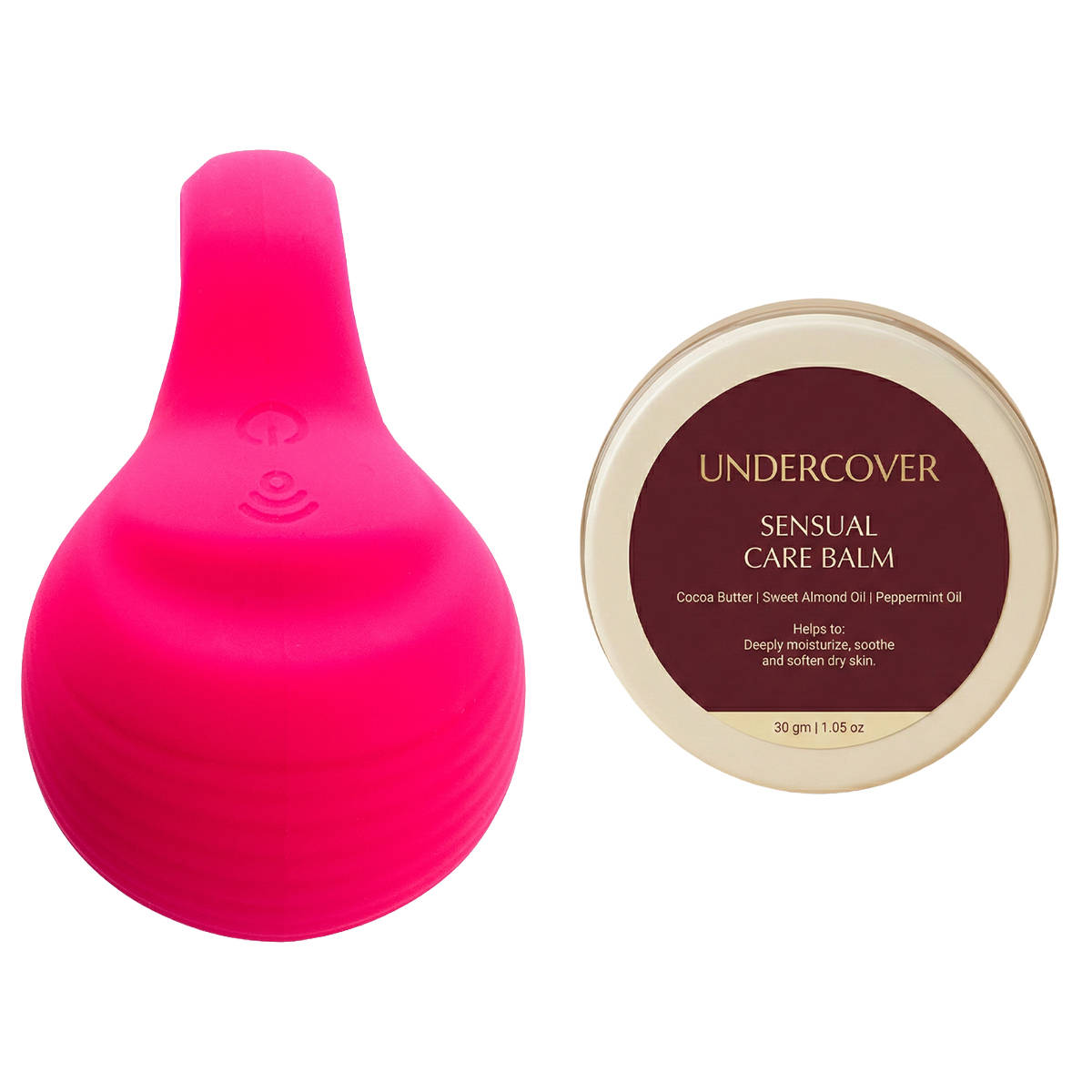 Undercover Big O Palm Vibrator & Sensual Care Balm Intimate Wellness Combo