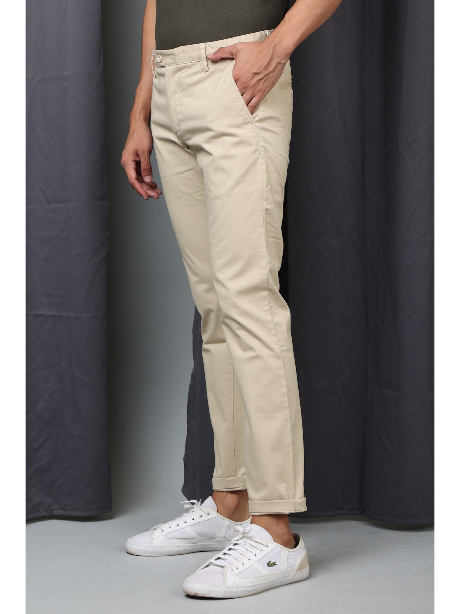 Buy POE Smooth Premium Stretch Trouser Beige online