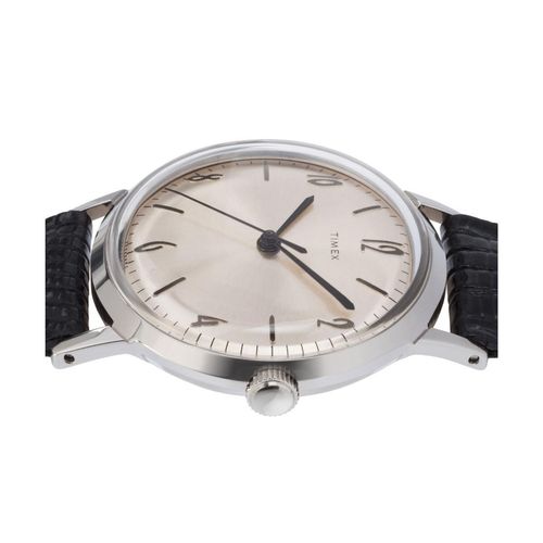 Timex Marlin Reissue Silver Tone Round Dial Mechanical Men's Watch  TW2R47900U9 (Medium)