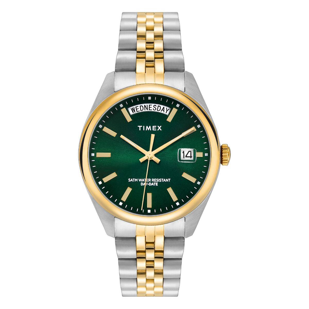 Timex Legacy Round 21mm Green Dial Analog Women Watch - TWEL21400