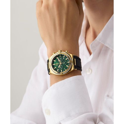 Buy GC GUESS COLLECTION Ironclass Green Round Dial Analog Men's