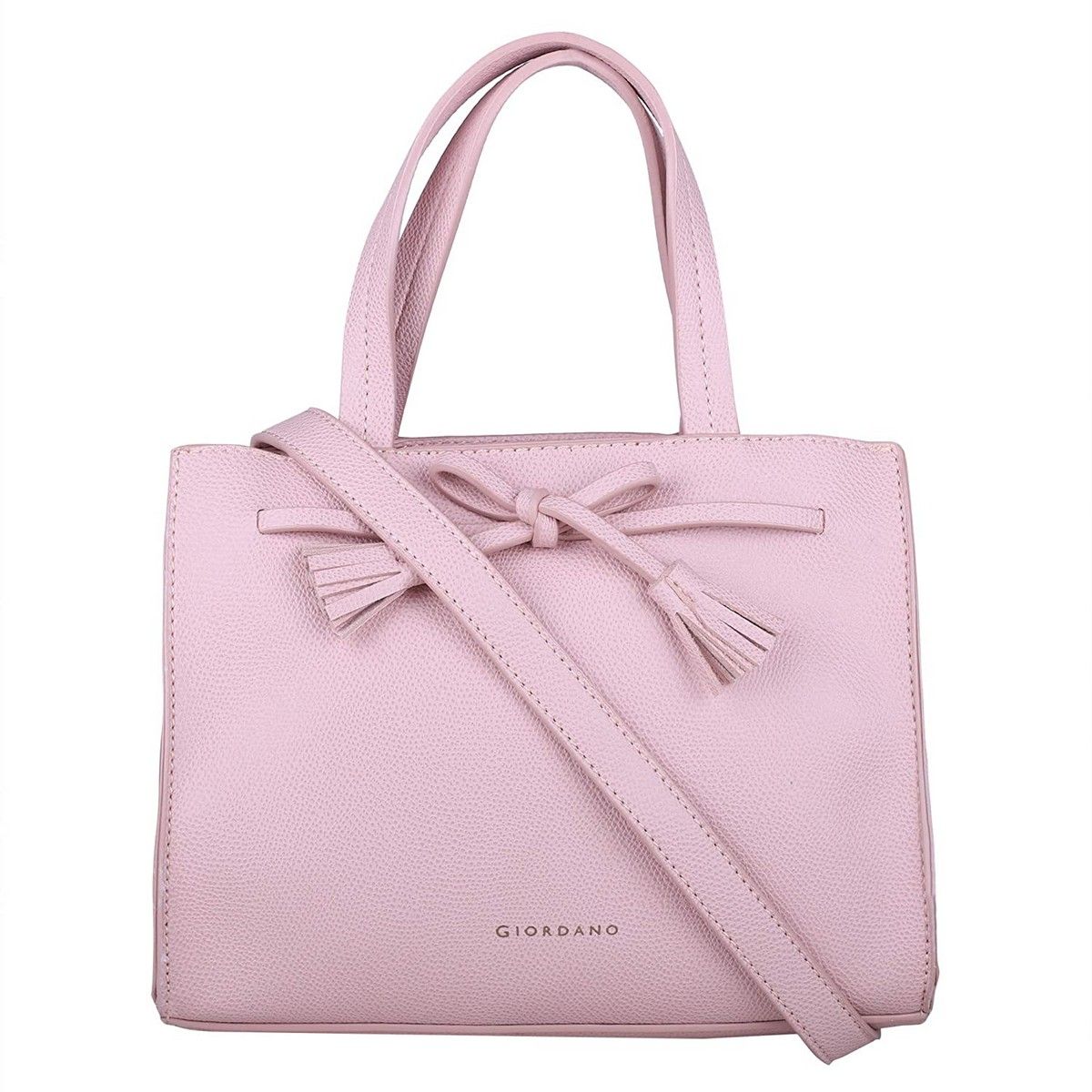 Buy Dasein Designer Purse Stripes Satchel Handbag PU Leather Purse Top  Handle Handbags (XL2828 stripe 2PCs- Pink/White) at Amazon.in