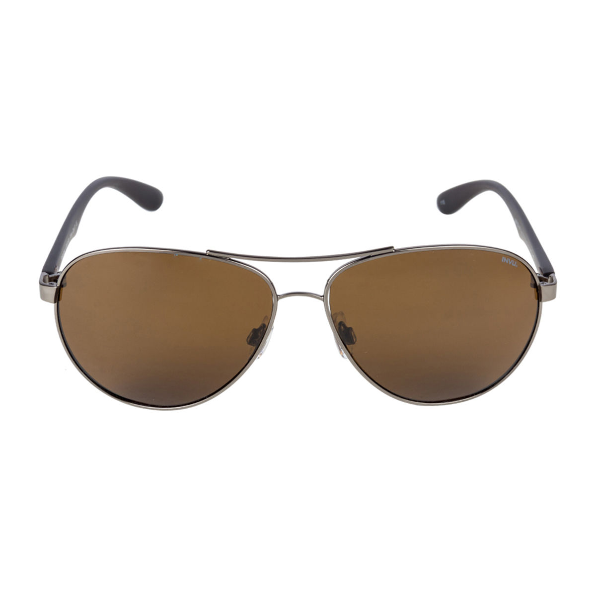 Invu Sunglasses Aviator With Brown Lens For Men