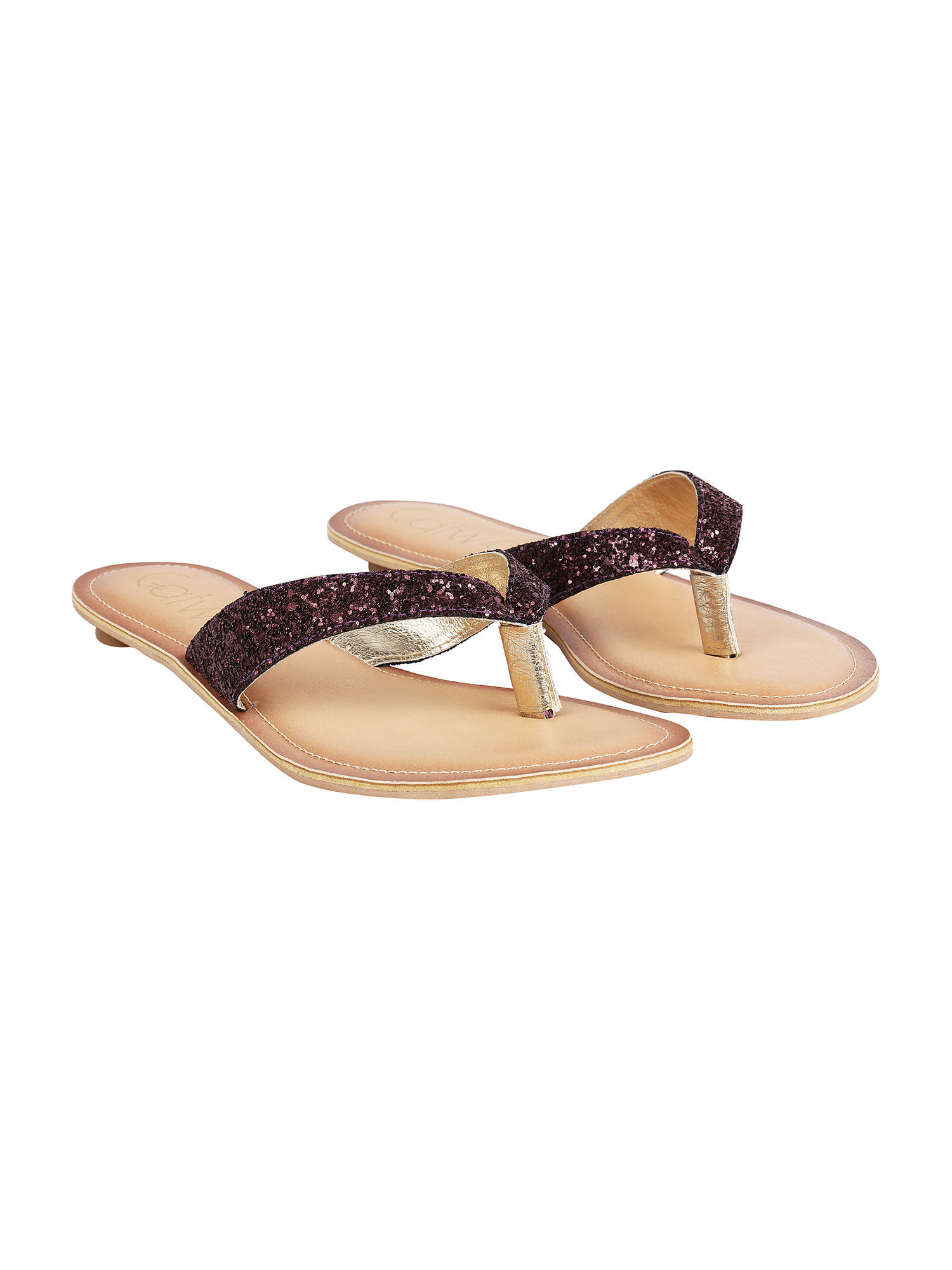 Catwalk Purple Embellished Flats Buy Catwalk Purple Embellished Flats