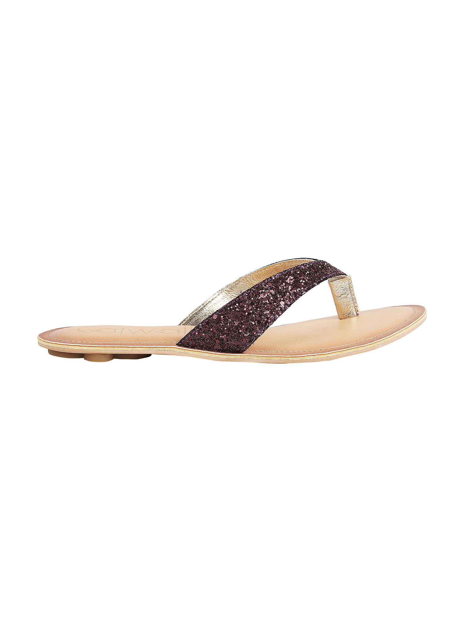 CATWALK Purple Embellished Flats: Buy CATWALK Purple Embellished Flats